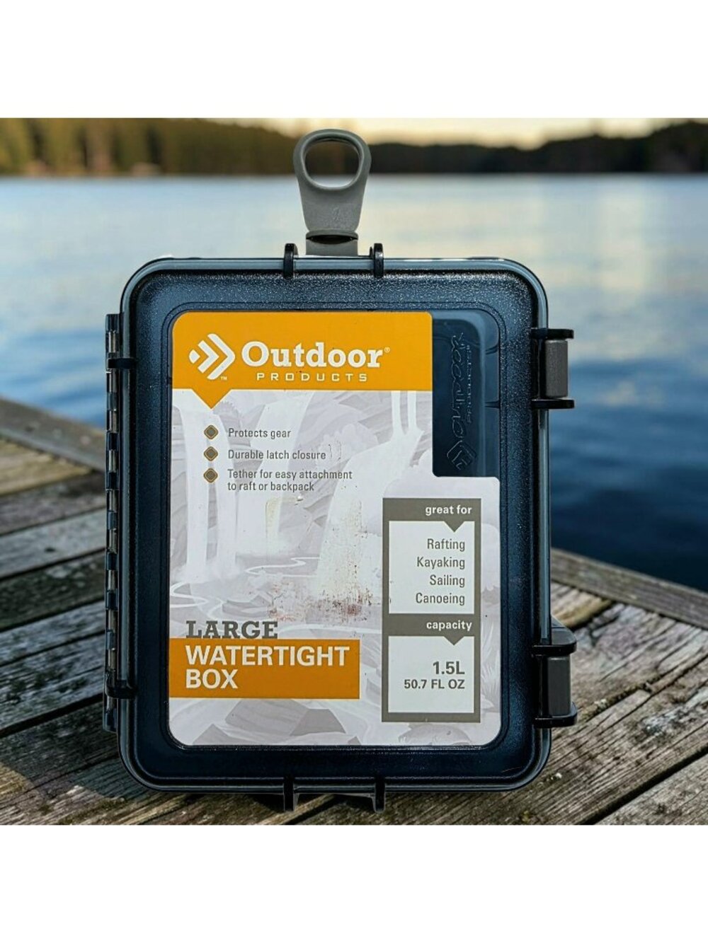 New Watertight Box 1.5L Capacity Durable Secure Storage Water Sports Outdoors